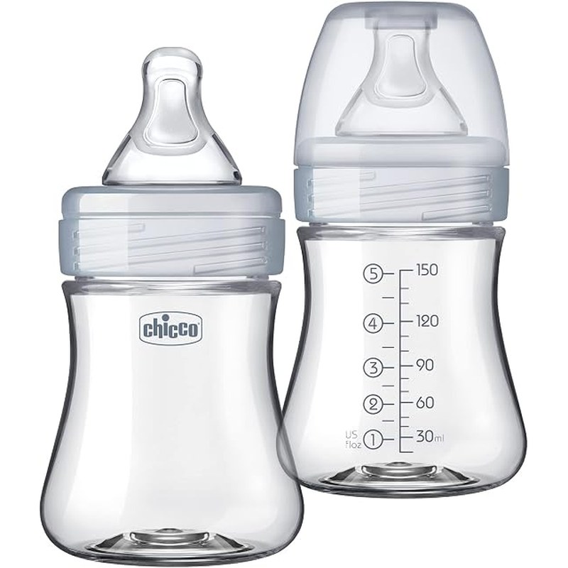 Chicco Duo hybrid baby bottles, 5 oz, 2-pack
