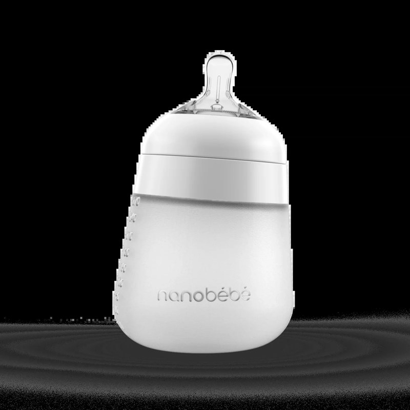 Nanobebe Flexy silicone baby bottle, 9 oz
