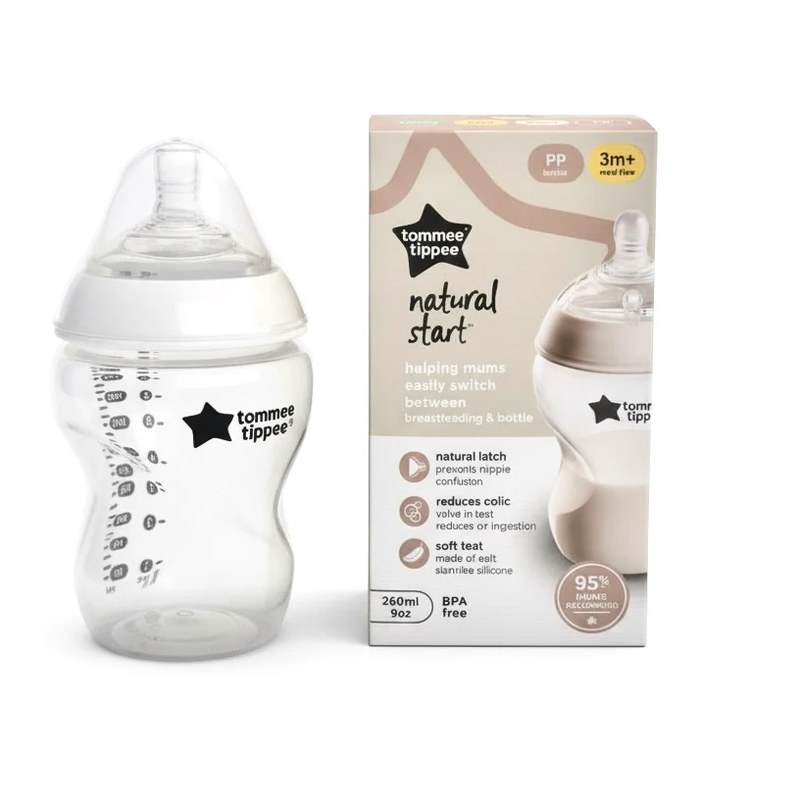 Tommee Tippee Natural Start baby bottle, 9 oz