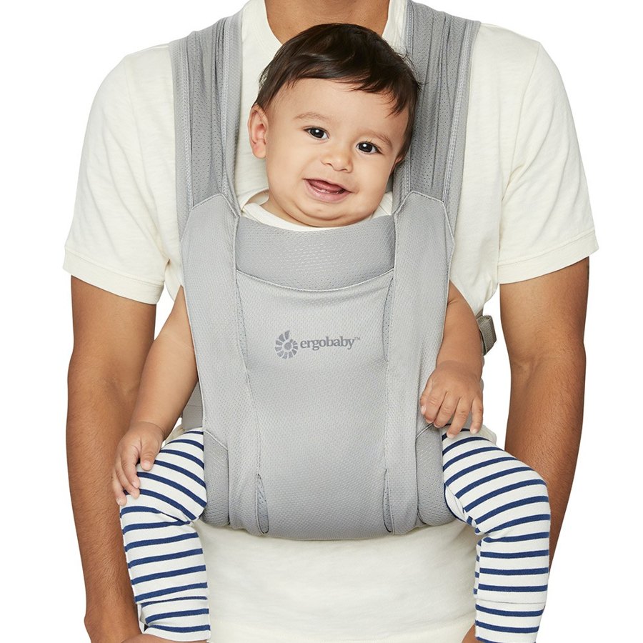 Ergobaby Embrace newborn baby carrier in Soft Grey