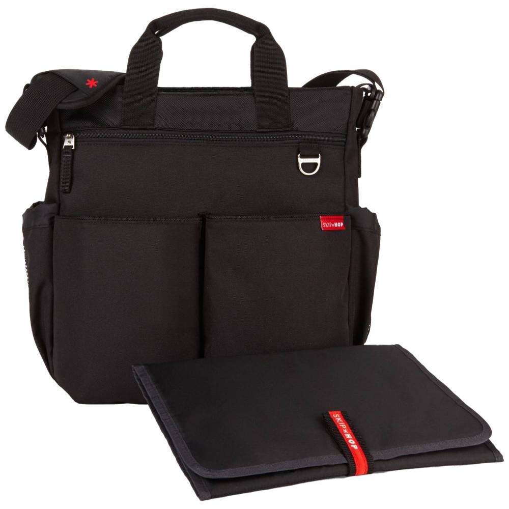 Skip Hop Duo Signature diaper bag tote in black