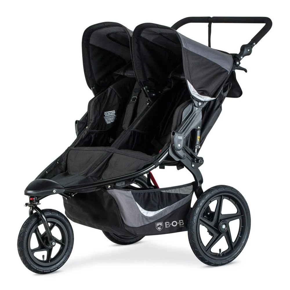 BOB Gear Revolution Flex 3.0 Duallie double jogging stroller in Graphite Black