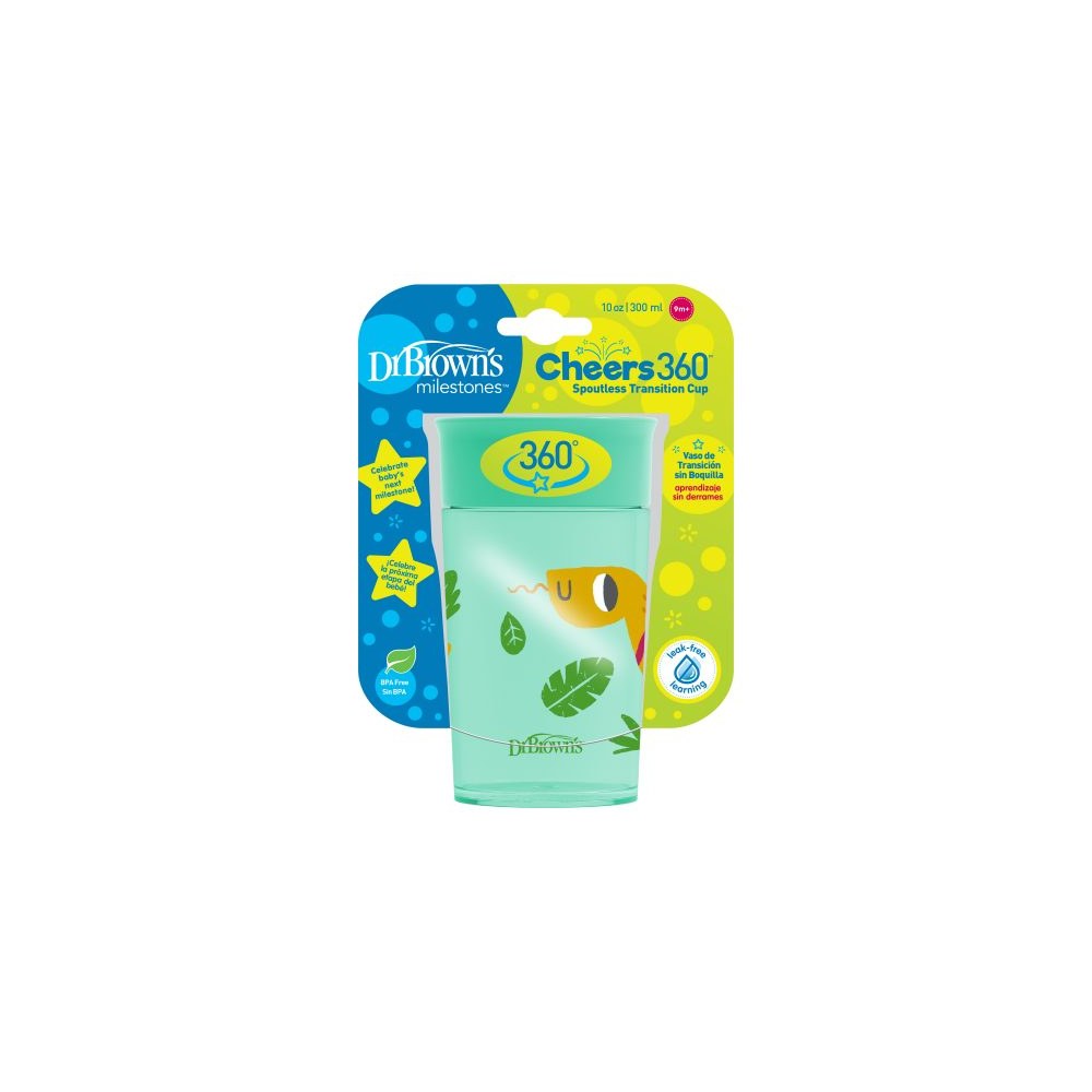 Dr. Brown's Milestones Cheers 360 spoutless cup, 10 ounce