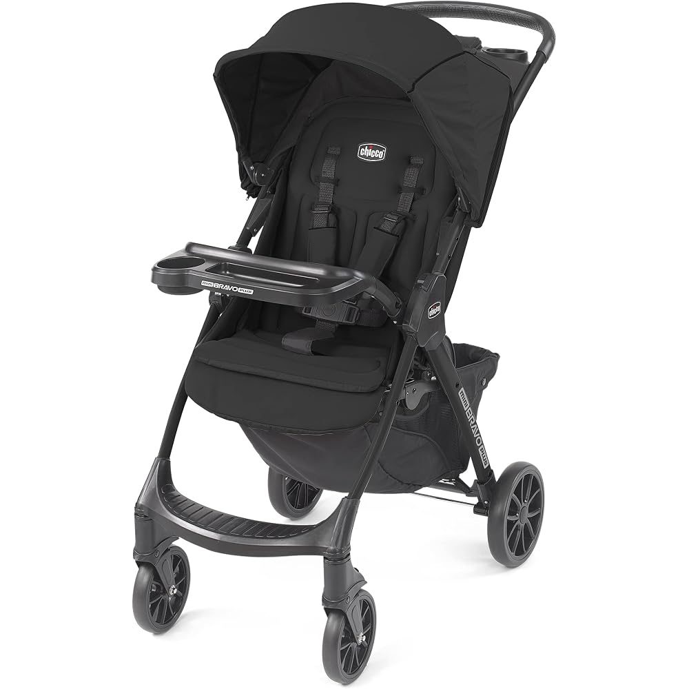 Chicco Bravo Quick-Fold stroller in black