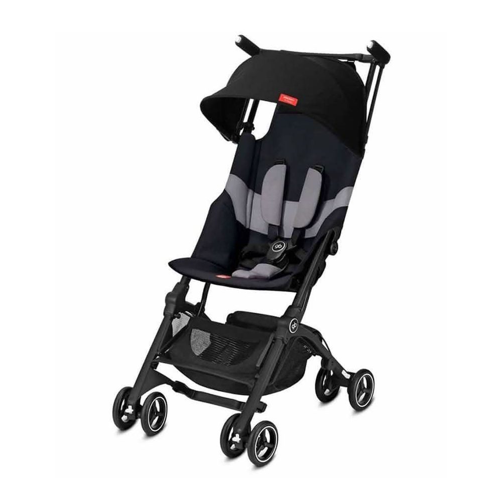 gb Pockit+ All-Terrain ultra-compact stroller in Velvet Black