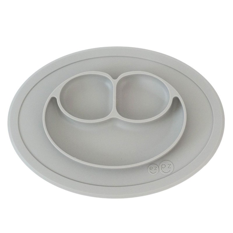 ezpz Mini Mat silicone suction plate with three compartments