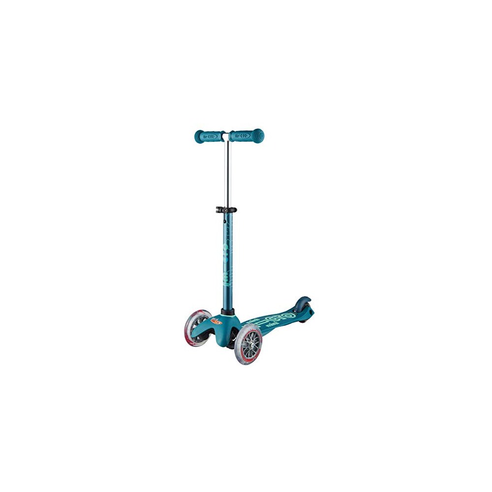 Micro Kickboard Mini Deluxe three-wheel scooter in aqua