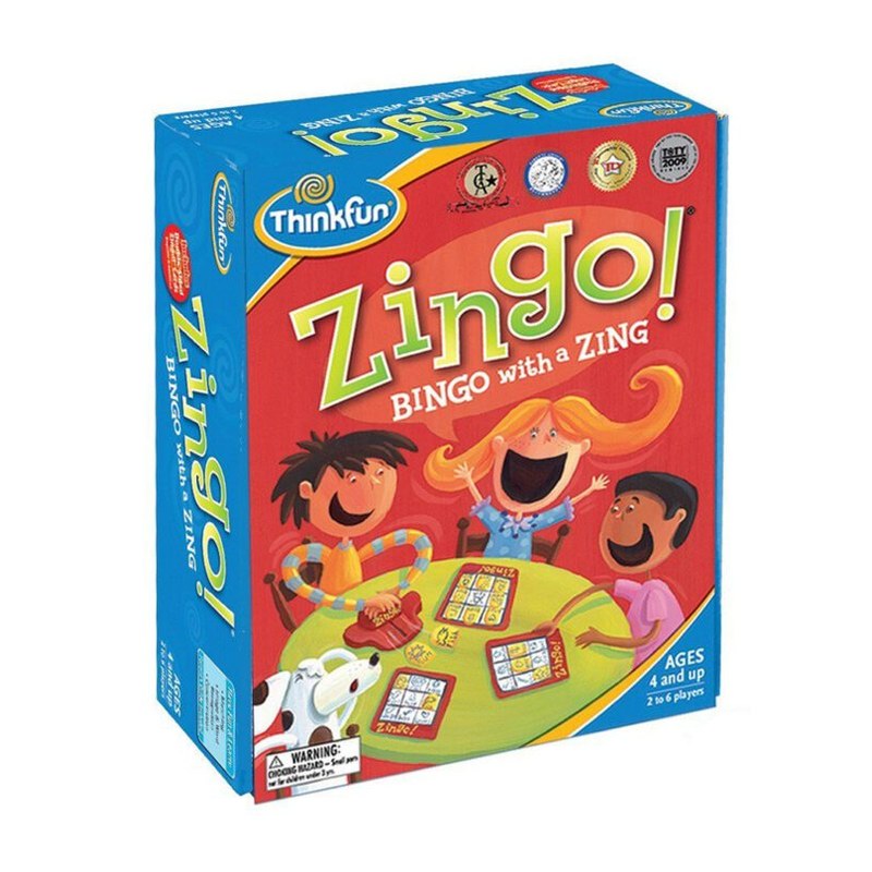 ThinkFun Zingo game box