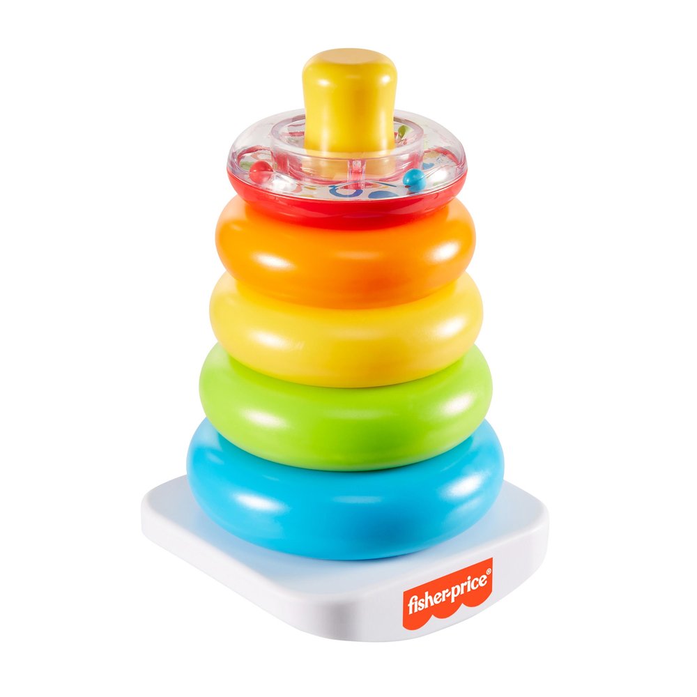 Fisher-Price Rock-a-Stack with five rings on a wobble base